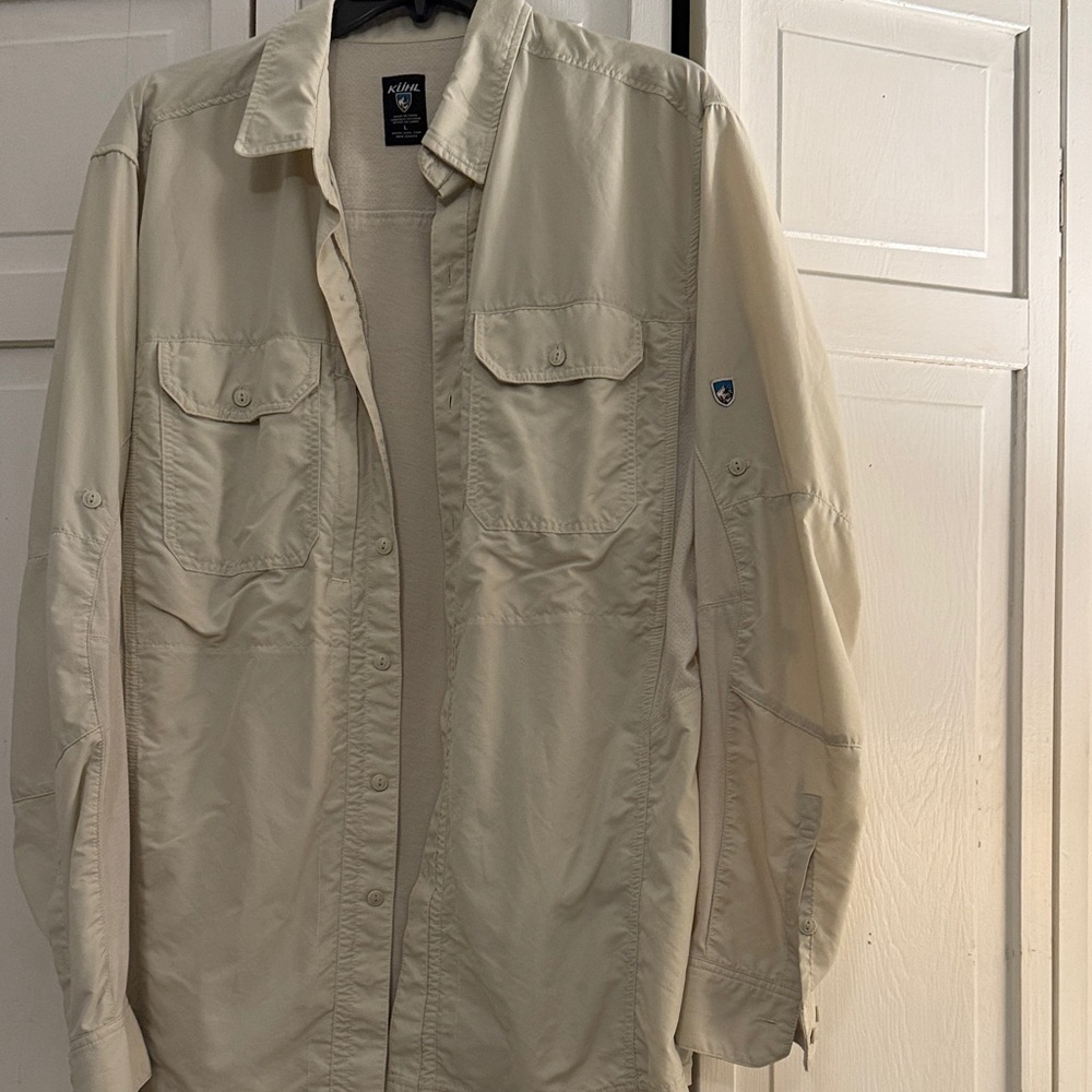 Kuhl Men's Cream Button Down Shirt